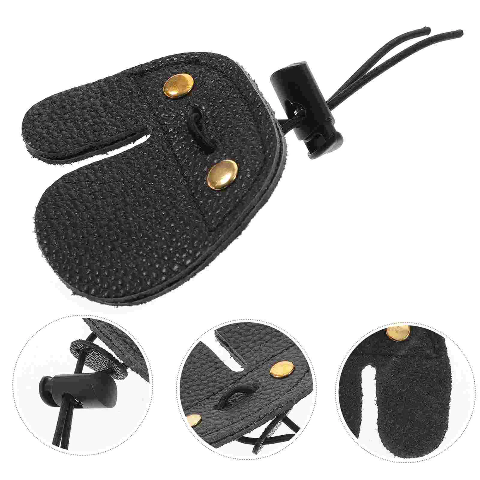 

Archery Finger Guard Tab for Recurve Bows Protector Label Handed Cow Shooting Hunting