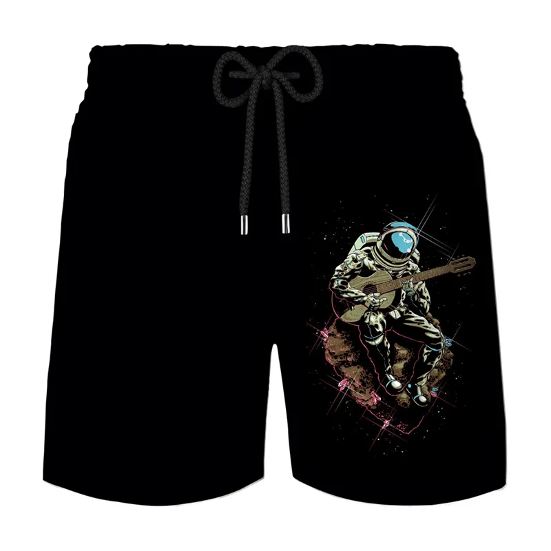 

3D Astronaut Graphic Board Shorts Pants Men Hawaii Beach Shorts Summer Bermuda Surfing Quick Dry Ice Shorts Swimsuit Swim Trunks