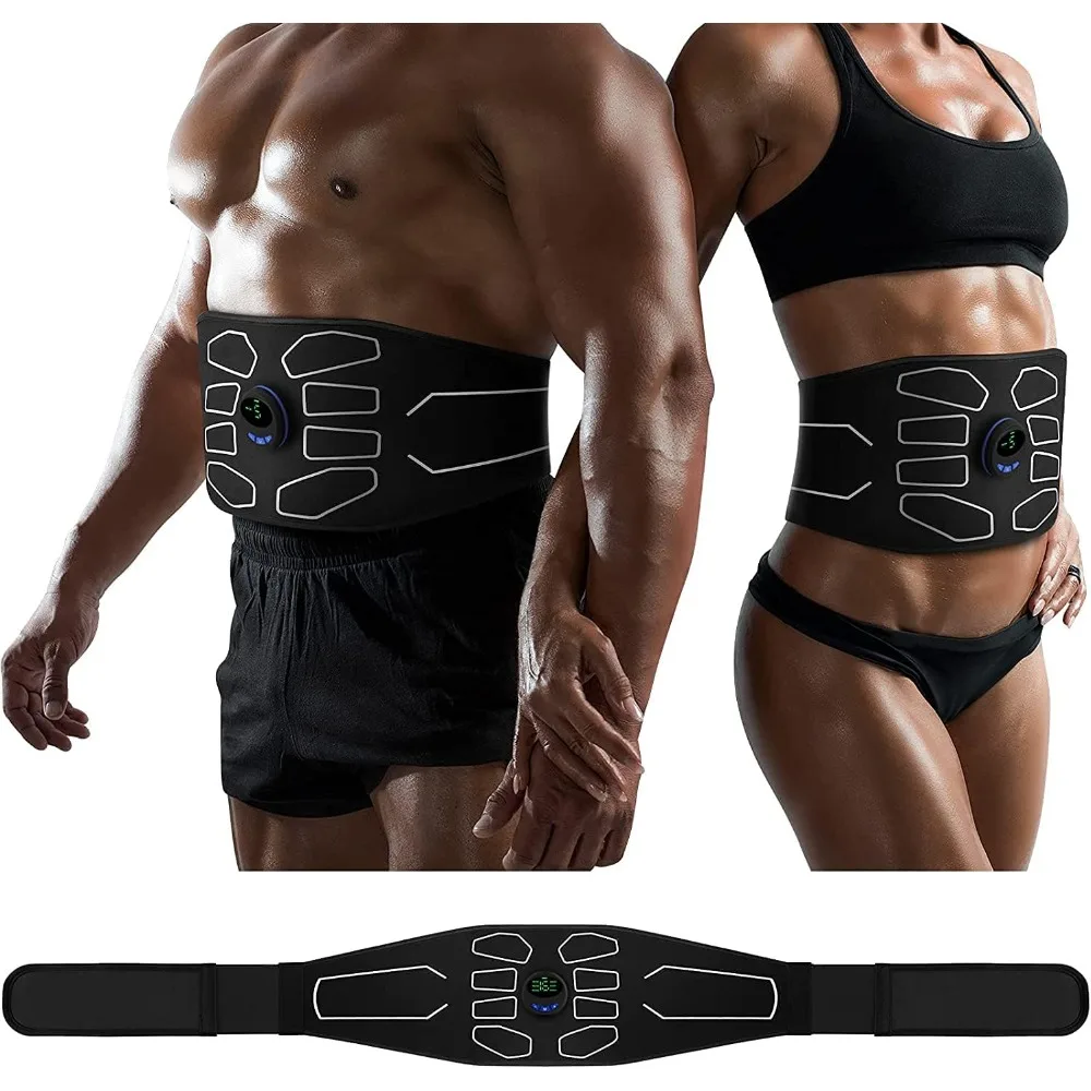 

ABS Stimulator, Ab Machine, Abdominal Toning Belt Muscle Toner Fitness Training Gear Ab Trainer Equipment