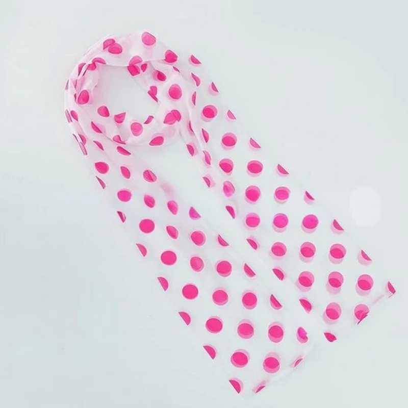 1 Set Pink Polkas Dot Scarf and Glasses Set for Adult Women Dot Scarf Party Supplies Halloween Costume Accessories 6
