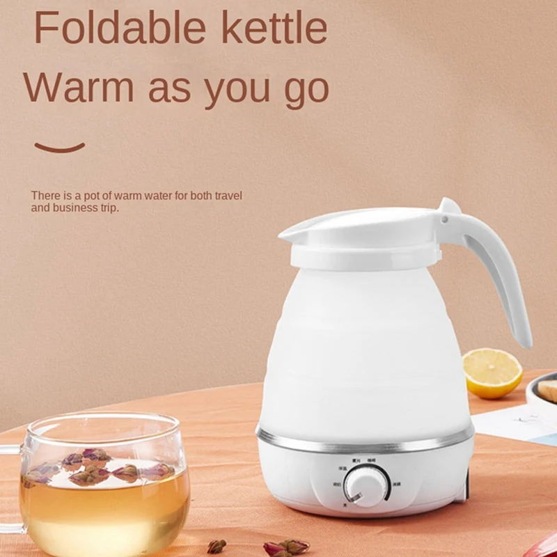 

Portable Temperature Adjustable Folding Electric Kettle Folding Water Boiler Quickly Boils Water 220V 0.6L Durable