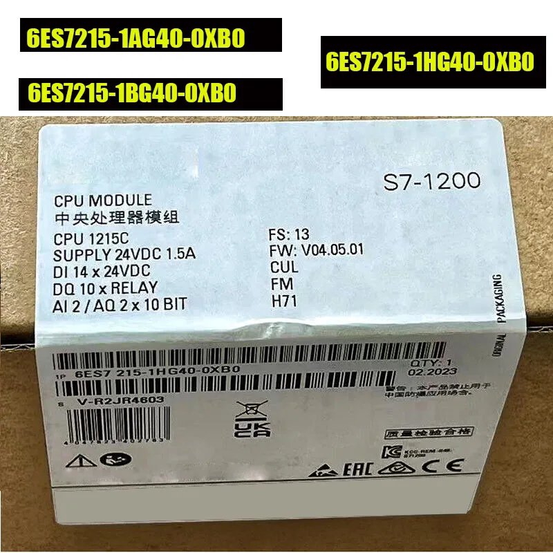 Nuovo E Originale S7-1200 Cpu Muslimexlimab 6 Es7 Muslimb S7-1200,Cpu 1215C 1 Anno Di Garanzia