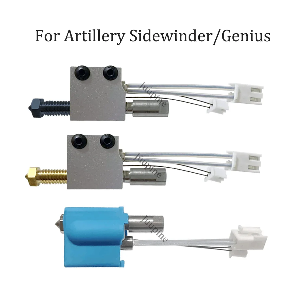 

Модернизированный Hotend для Artillery Sidewinder X1 X2 Genius and Pro, запчасти для 3D-принтера Volcano, нагревательный блок, наборы термисторов