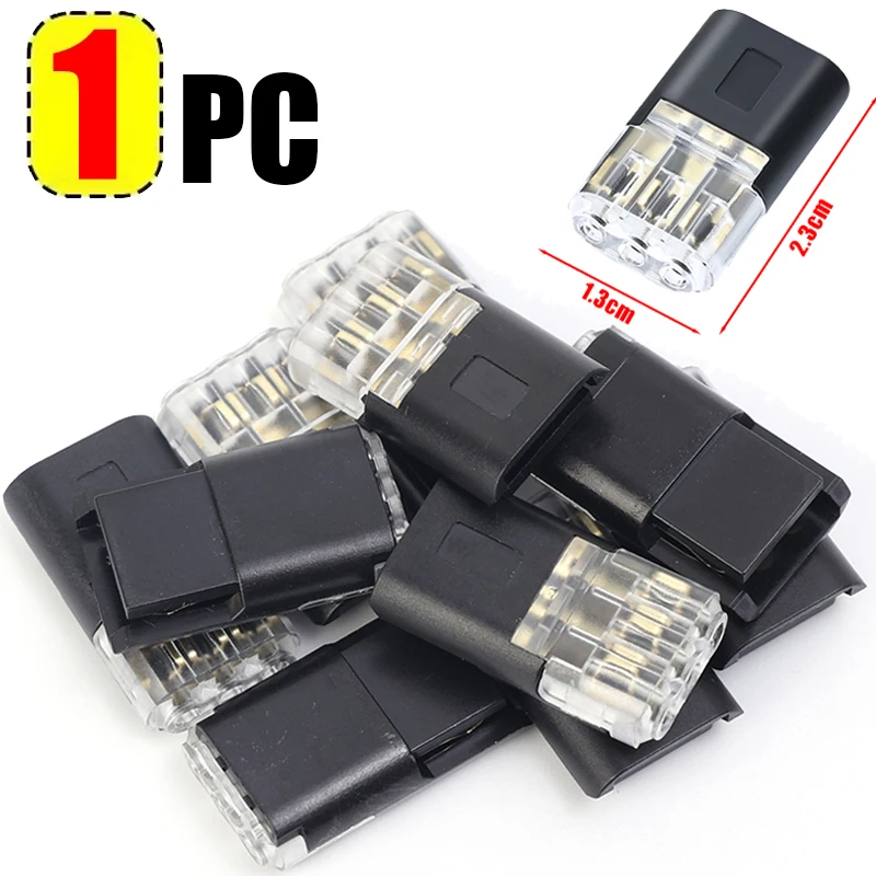 Waterproof 3-Pin Electrical Connector for Automotive Wiring (10-50 pcs)