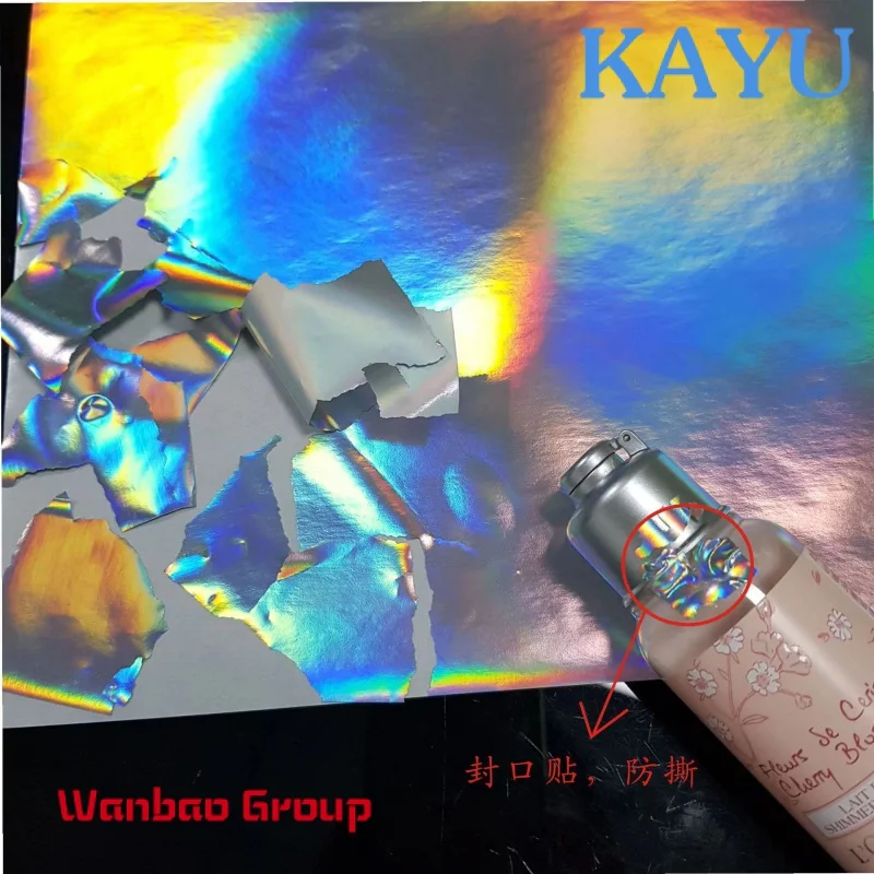 Custom Holographic self adhesive destructible paper for printing A4 hologram  anti-counterfeit sticker vinyl - AliExpress