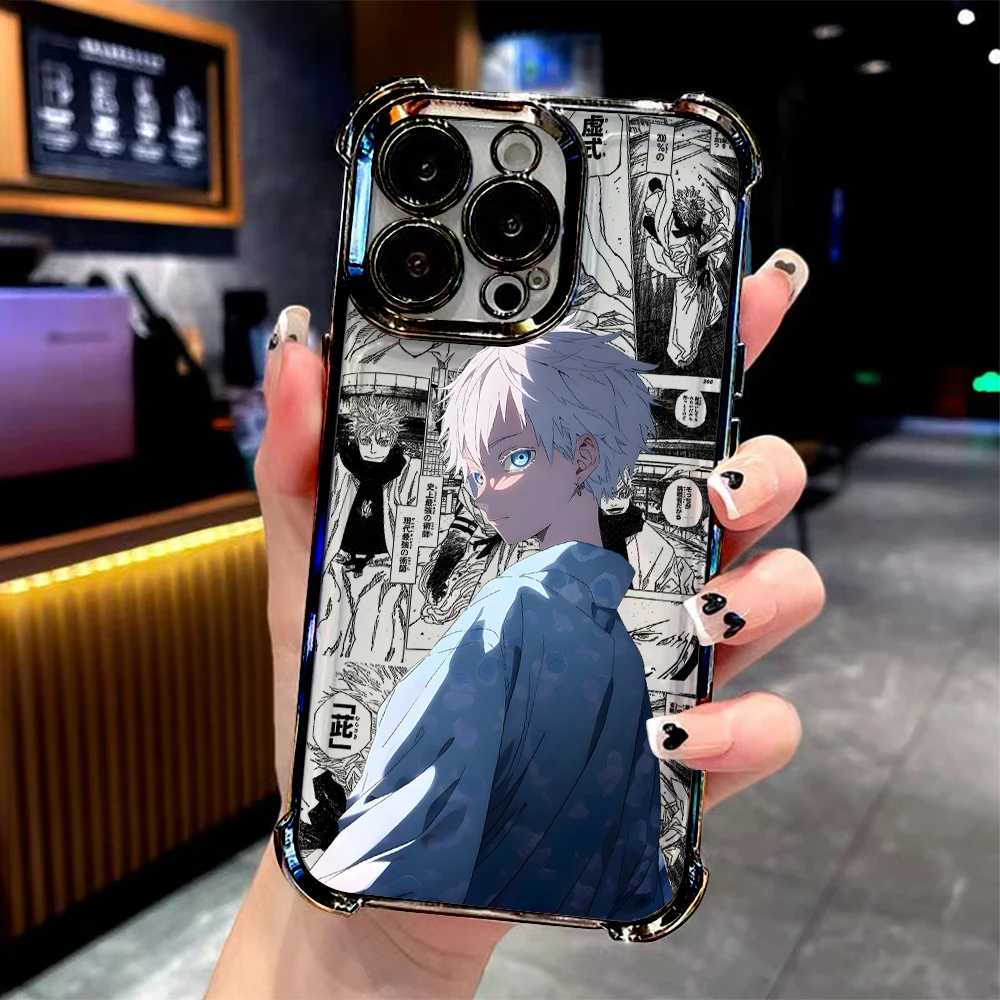Stylish Anime Jujutsu Kaisen Plating Phone Case