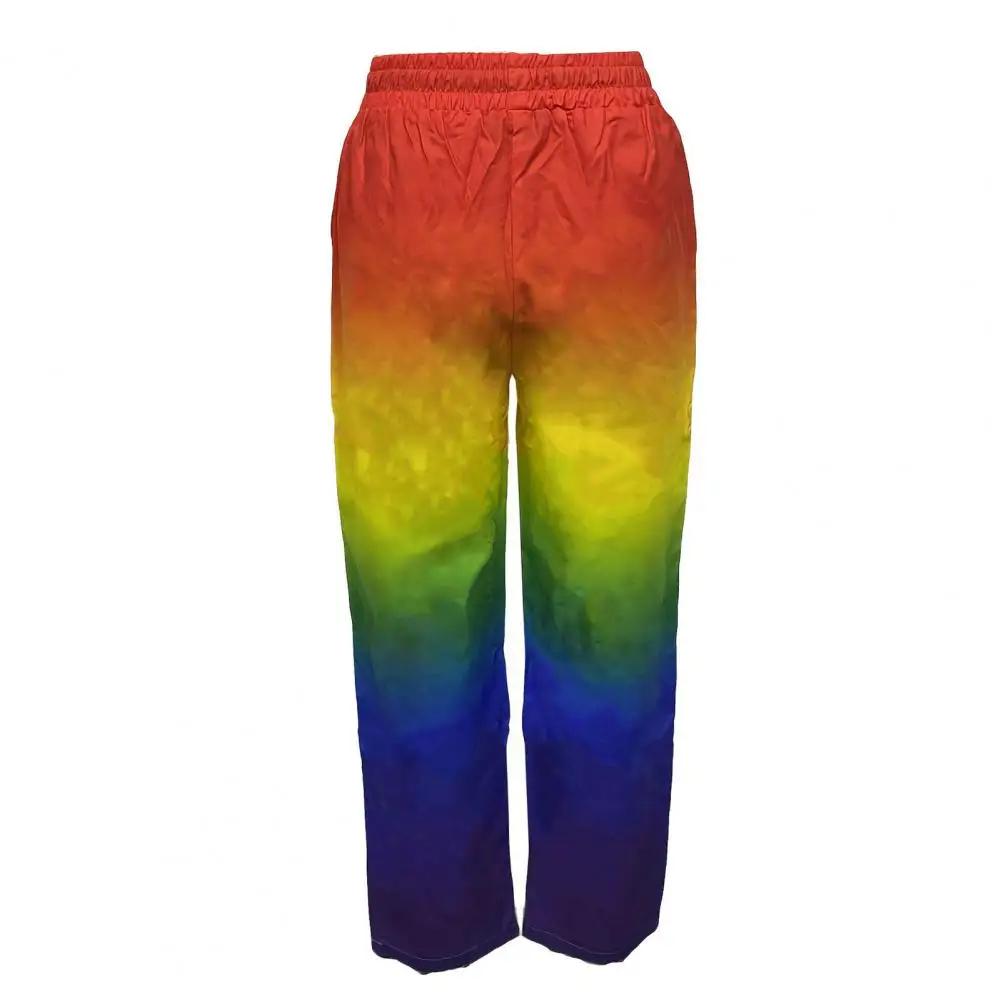 

Features: These straight-leg pants feature an elastic waist with a drawstring to fit most waist sizes.