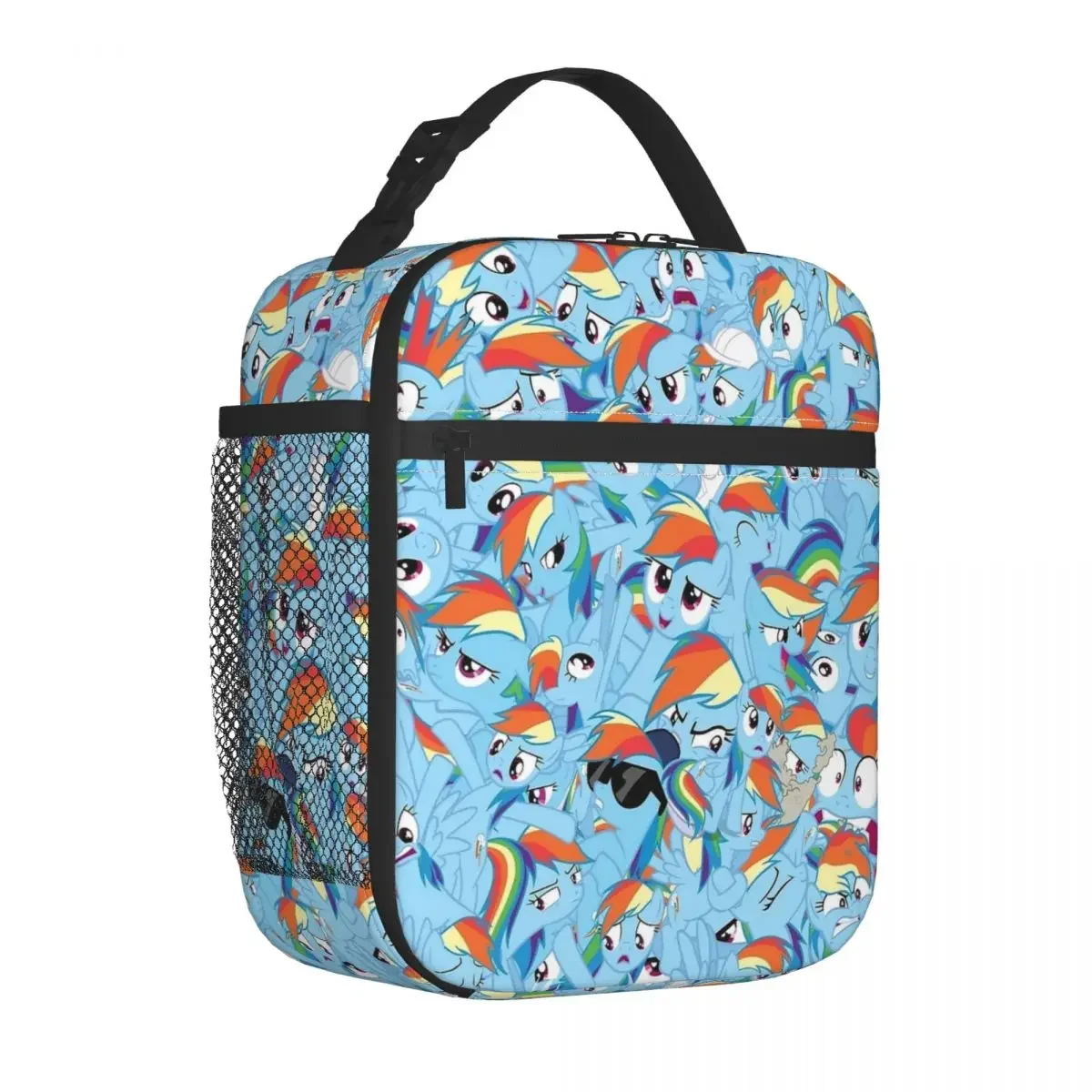 

Rainbow Pony Dash Insulated Lunch Bags Thermal Bag Reusable Lunch Container Leakproof Lunch Box Tote Food Handbags Beach Travel