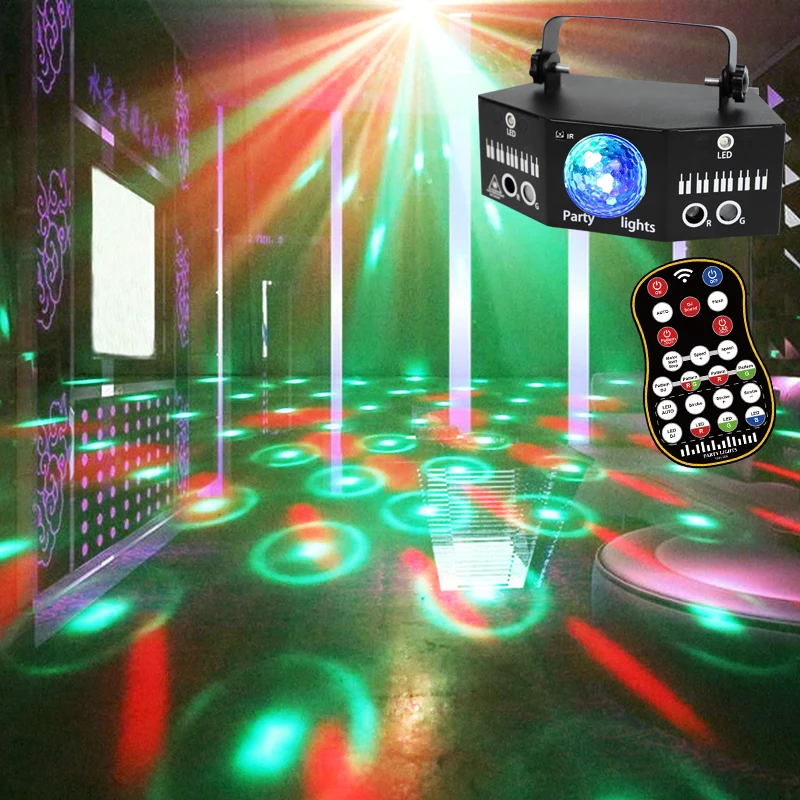 DJ Laser Light Projector With Animation Loop - Sound Activated & DMX For Parties, Clubs, Weddings