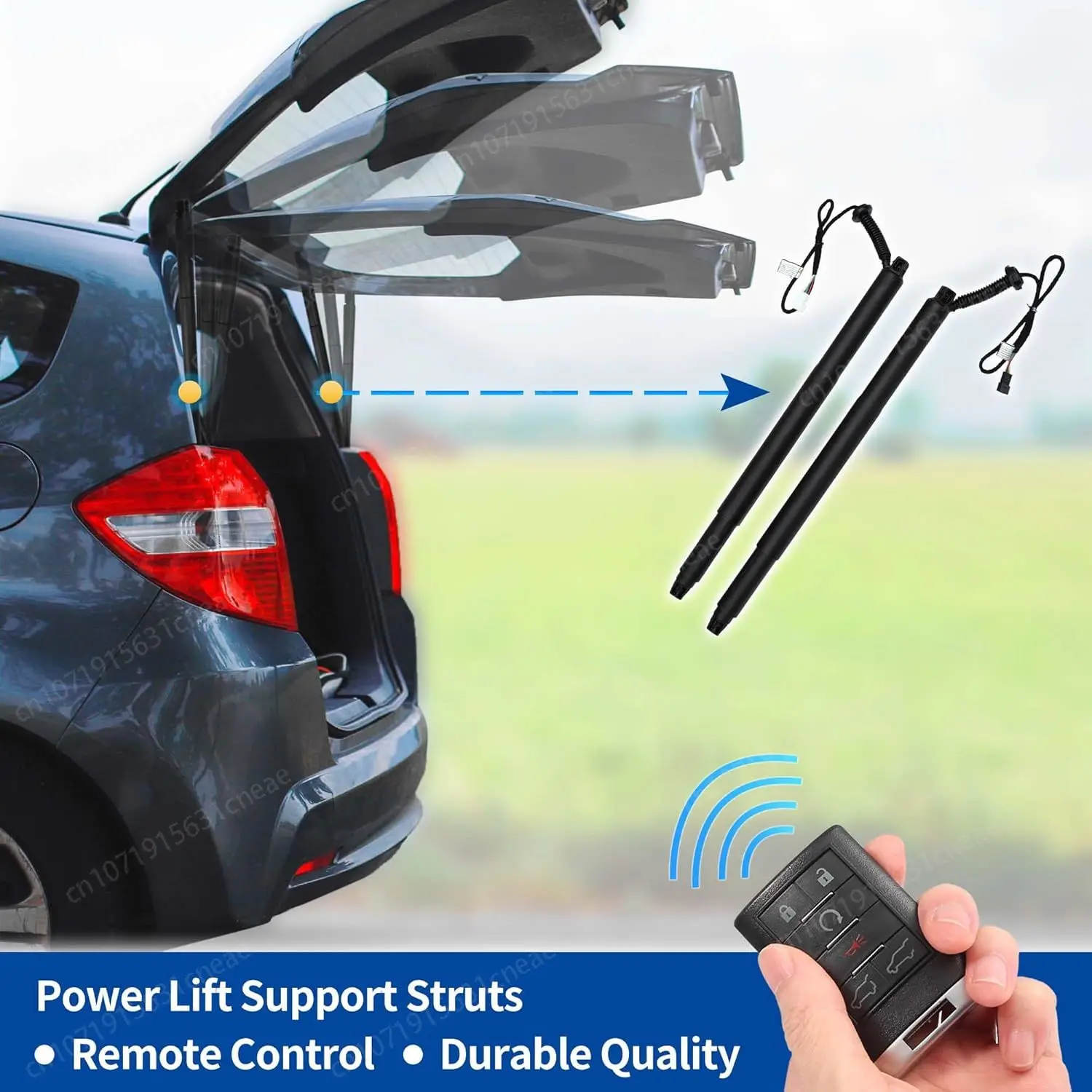 AP03 BMW X6 F16용 자동 뒷문 부츠용 후면 쌍 스핀들 드라이브/가스 스트럿 스프링 2개 51247318651 51247318652