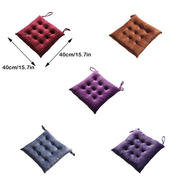 Négyzet Alakú Szék Kordbársony Tompa Párnák Párnázott Padló Párna Csúszásgátló Gyöngy Gyapjúbélés Háttámla Szőnyeg Konyha Iroda - Image 6