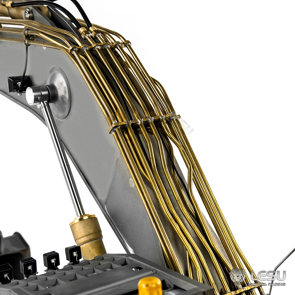 SALE 1/14 LESU SK500LC RC Hydraulic Metal Excavator Unpainted Kit Radio Control Digger Model Light System ESC Servo Toy TH23146 4