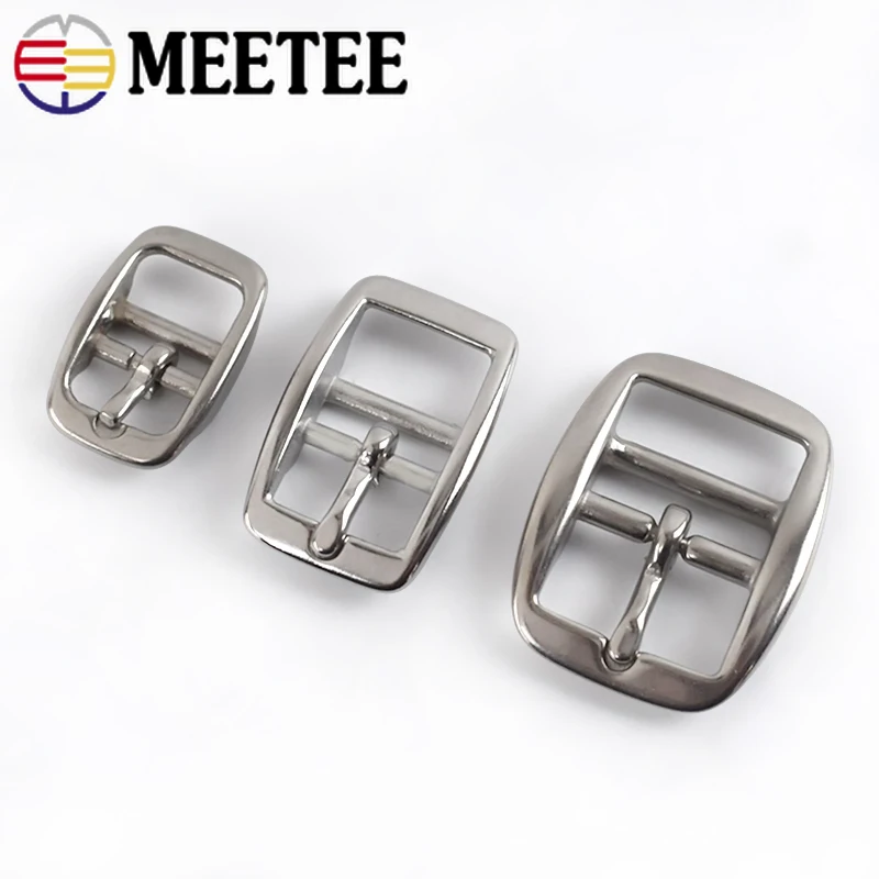 Meetee 1pc/2 Stücke 13/17/20/26mm Elstahl Gürtel Schnalle Schulter Gurt Einstellen Pin Schnallen Kopf Band Verschluss Harness Zubehör