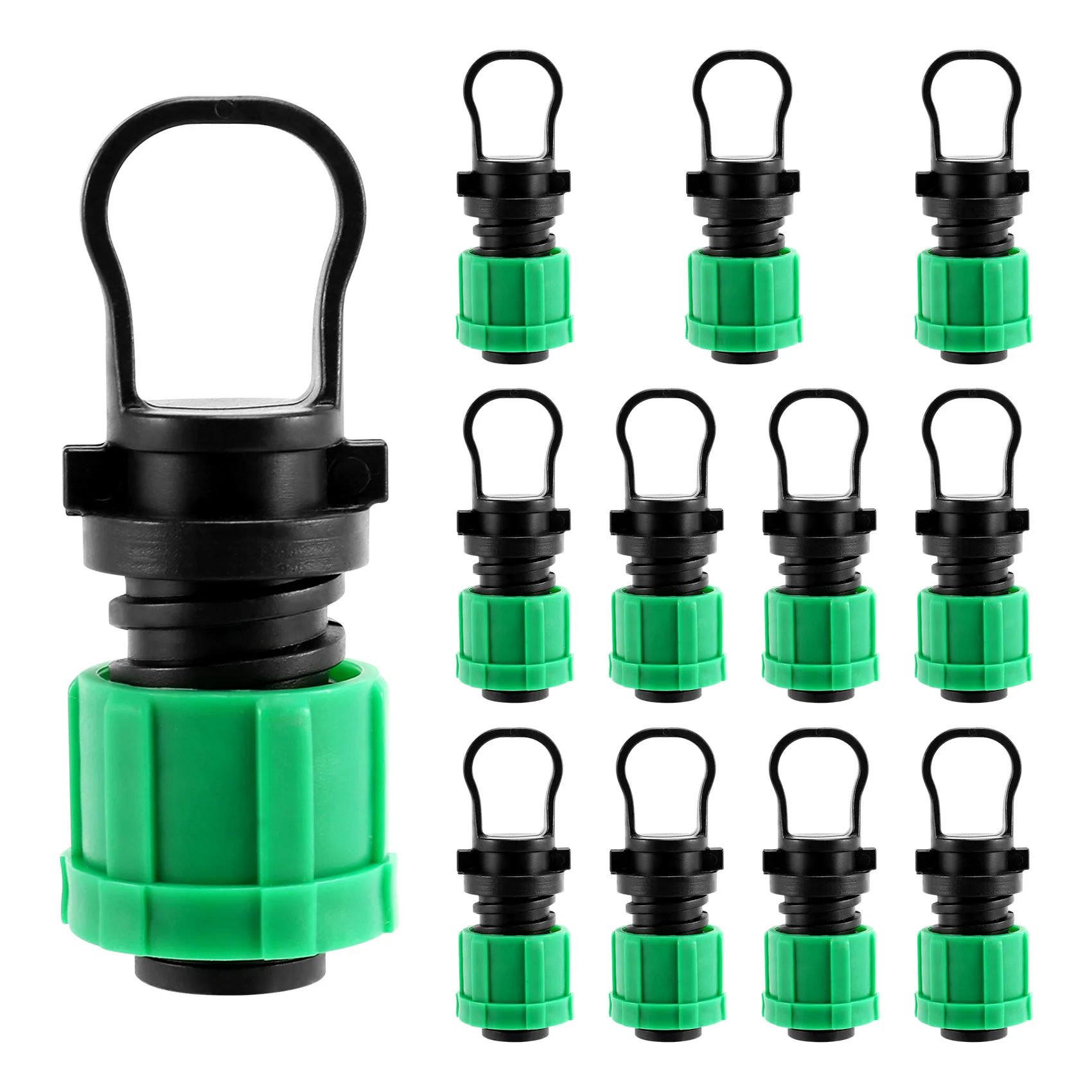 

Drip Irrigation Tubing End Cap Plug 1/2 Inch Universal End Cap Fitting, for with 16mm Drip Tape Tubing Sprinkler System