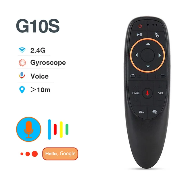  BPR1S Plus G10S Air Mouse Voice Remote Control BT5.0 2.4G Wireless Gyroscope IR Learning for H96 MAX V12 V58 X4 Android TV Box 
