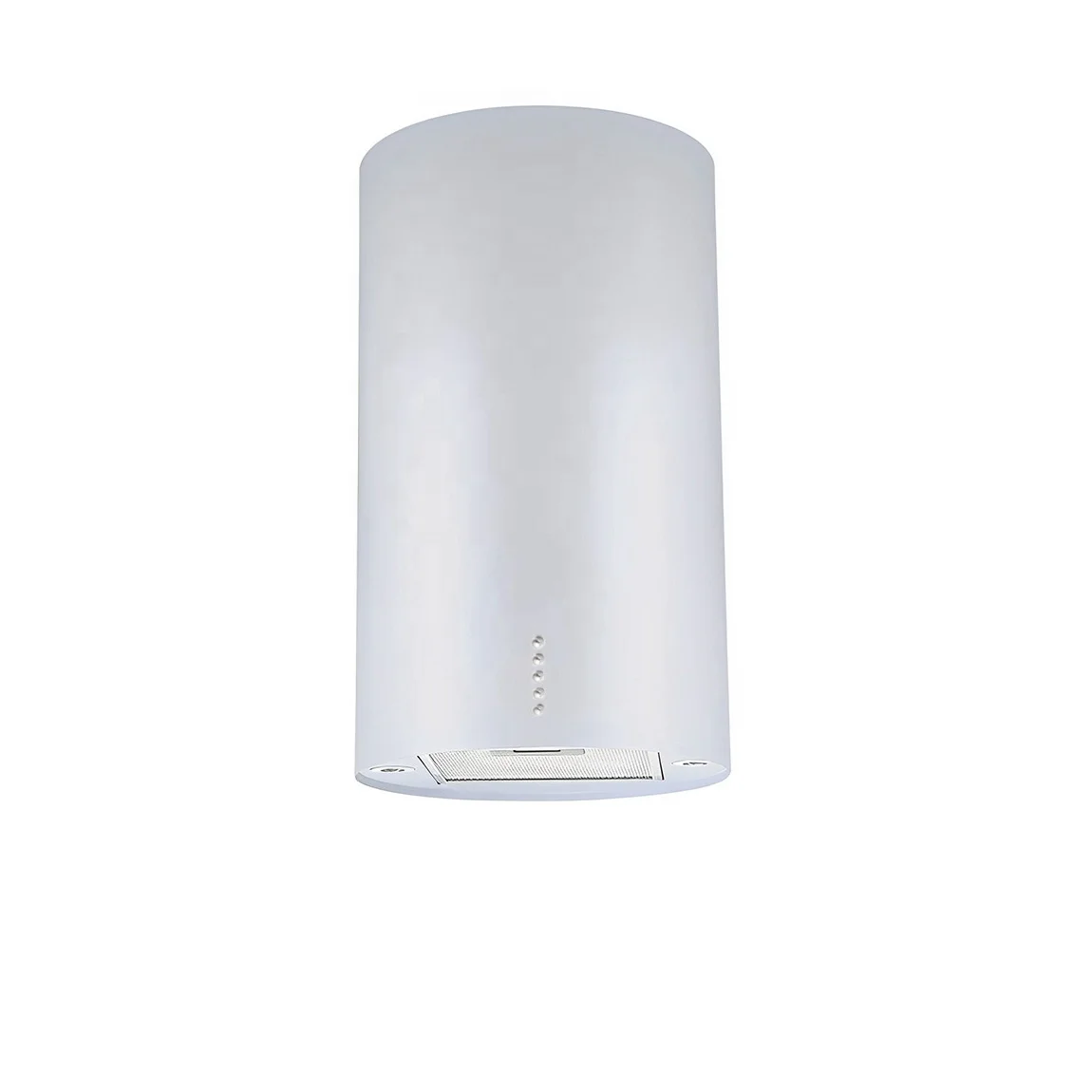 Kitchen Appliance white Color Round installation in Ceiling island range hood with LED light