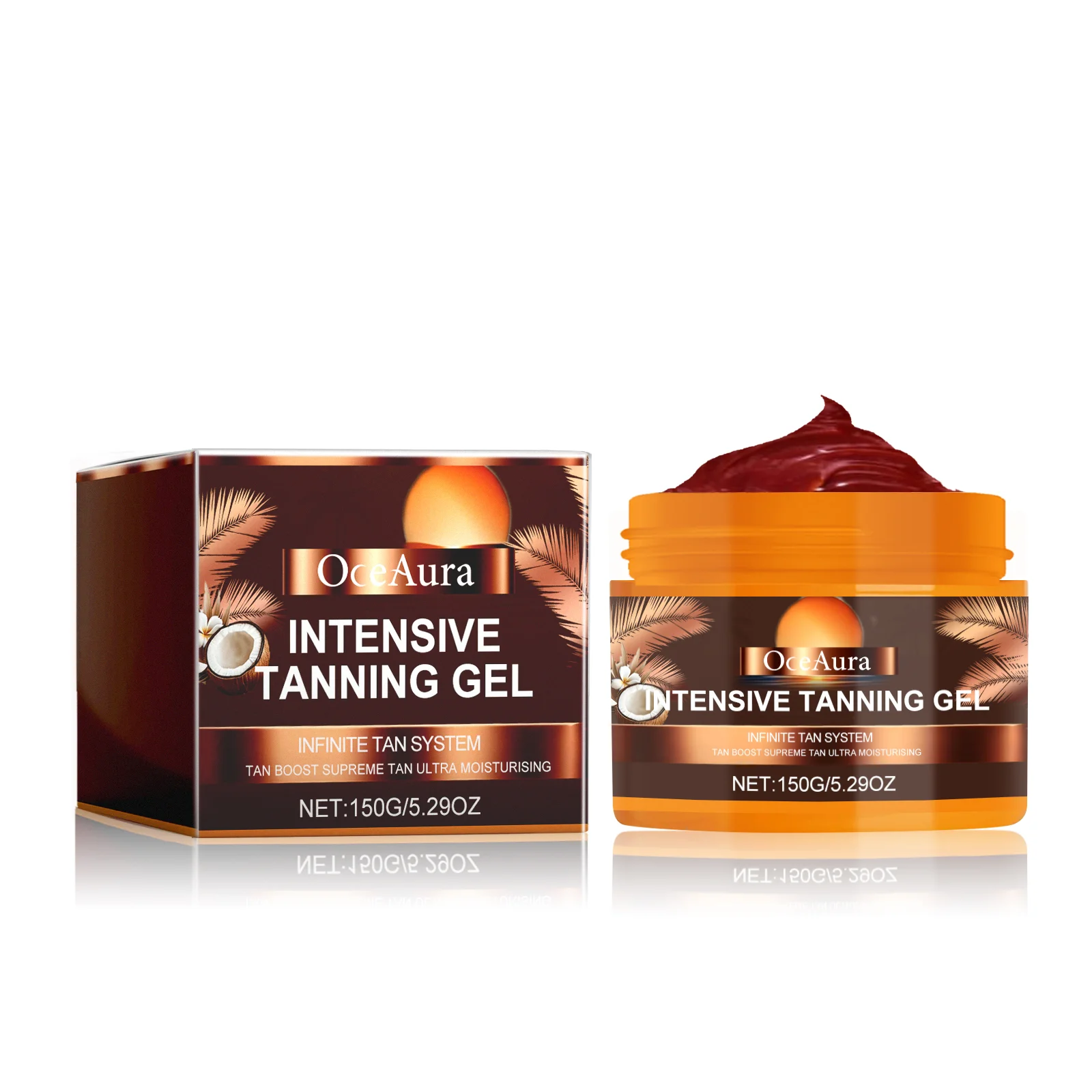 Gel abbronzante intensivo Acceleratore abbronzante solare marrone Luce solare Lettino solare Idratante Corpo Viso Bronzer Lozione autobloccante Crema 2