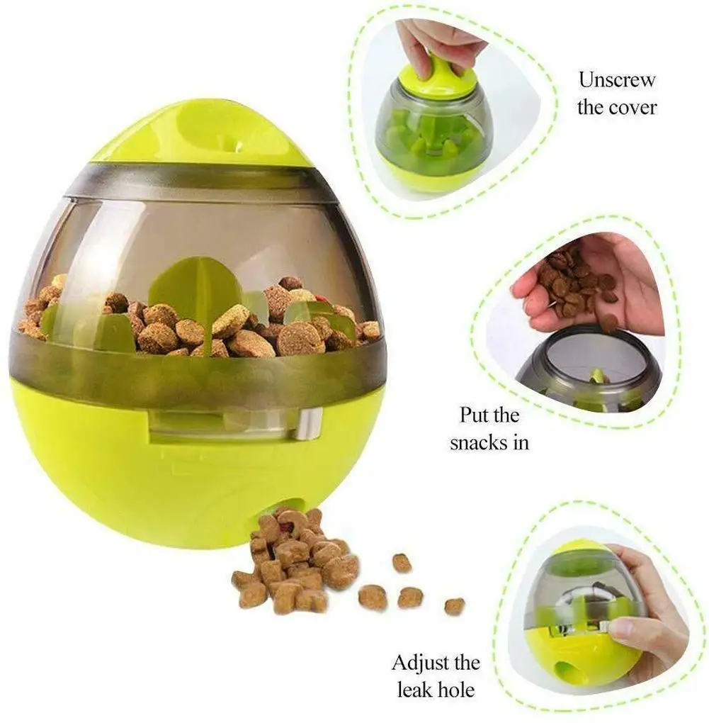 Petfactors Puzzle Treat Ball for Pets, Tumbler Interactive Food