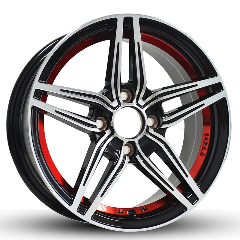 

Rim 13x5.5J PCD4X114.3 offset 25ET CB67.1 offroad performance Black machine face racing Casting Alloy Passenger Car Wheels