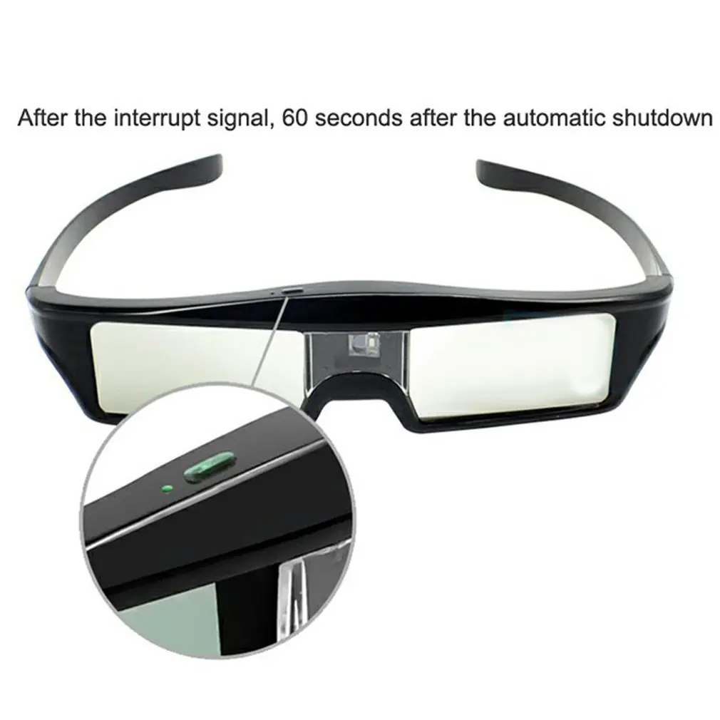 3D Glasses DLP Active Shutter 3D Glasses Shocking 3D Effect For Nut With High Light Transmittance Portable Glasses