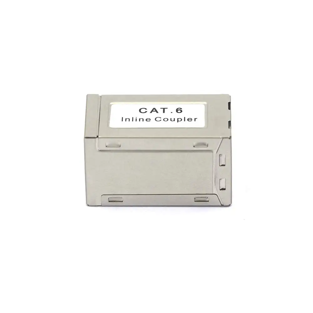 RJ45 Cat6 커플러 실드형 10팩, 이더넷 케이블 연장기 CAT6/CAT5E/CAT5 인라인 커플러 PoE 암-암 커넥터 실리콘 재질