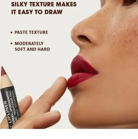 6cps/Set Rozza Velvet Matte Lip Liner,Long-Lasting Waterproof Finish,Non-Fading,Brown,Pink,Purple Shades,Perfect for All Skins 2