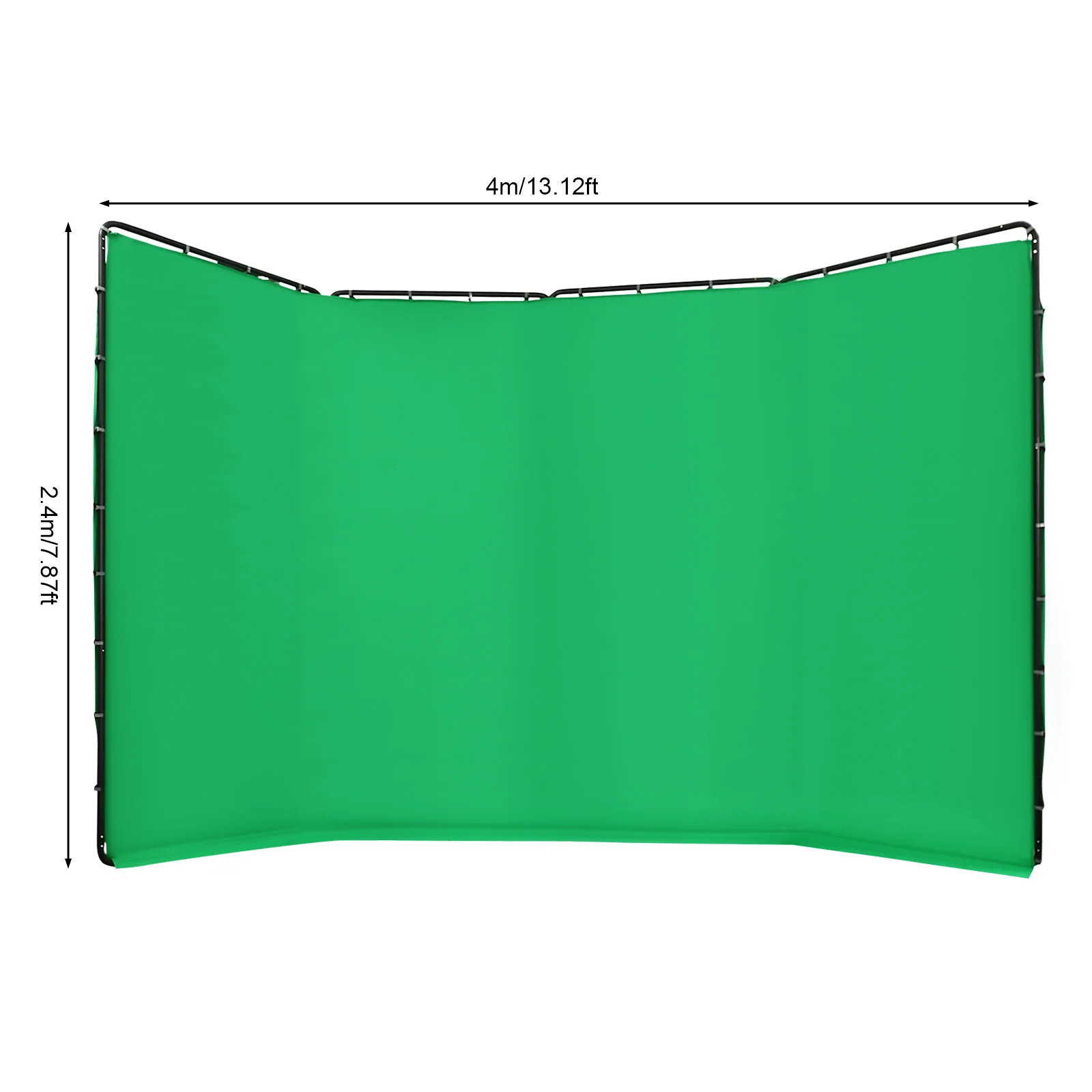 Faltbarer 13x8ft Greenscreen-Hintergrundständer, Verstellbarer Studio-Hintergrund mit Tragetasche für Live-Streaming Chroma Key – Detail 6