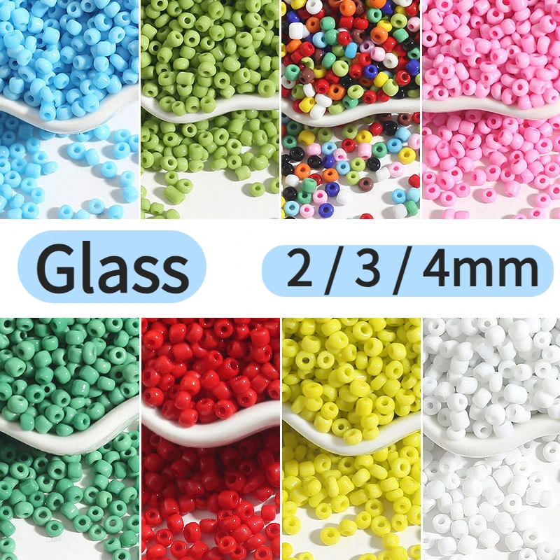 2/3/4 mm Color Glass Beads To Make Bracelets Round Beads for Bracelets  Making DIY Accessories To Make Necklaces and Bracelets