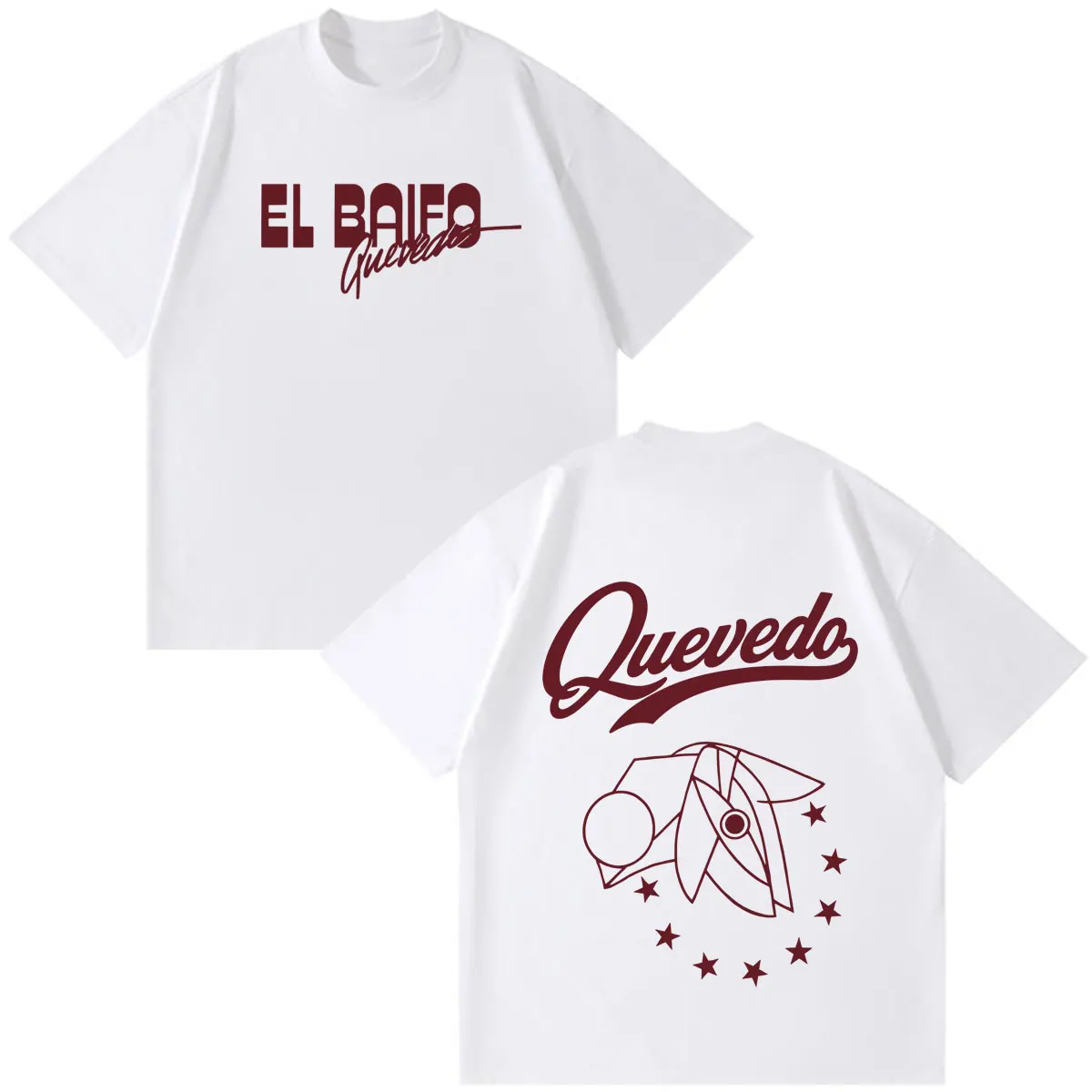 QUEVEDO EL BAIFO Album 2026 Tour Print T-Shirt Herren Damen Mode T-Shirt Sommer Kurzarm Baumwolle Casual Vintage T-Shirts Top