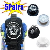 5pair Metal Wire Swivel Automatic Buckle Rope Sneaker ShoeLaces for Kids/Adult No Tie Shoe Laces Quick Lock Shoestrings Sneakers 1