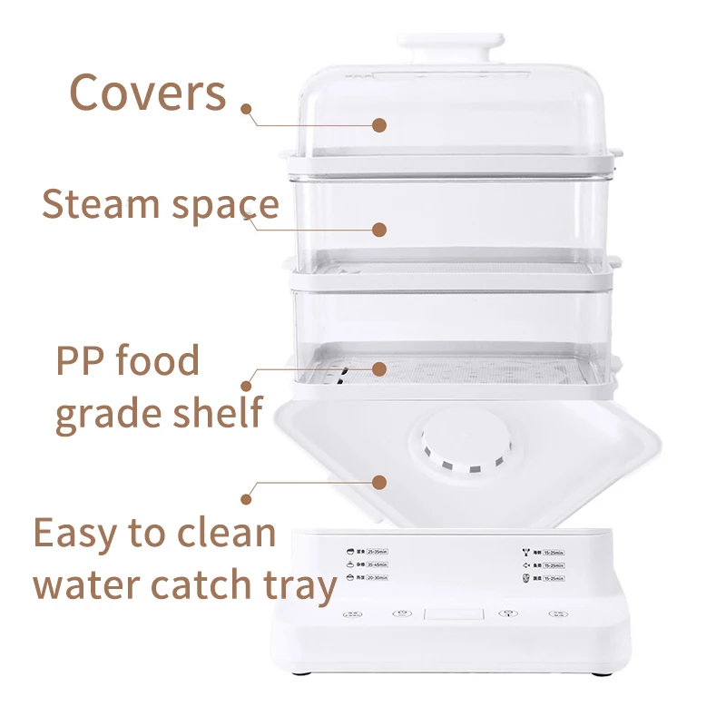 Electric steamer 110V American standard electric steamer 220V European standard steam pot automatic electric steamer box 5