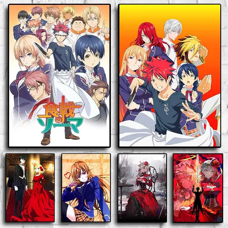 

Japanese Anime takt op destiny soma food wars TV Series Art Room Wall Decoration Canvas Posters Aesthetics Living Sofa Picture