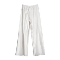 Satin Wide Leg Pants Long Floor Casual Pants Women's Summer - Image 5