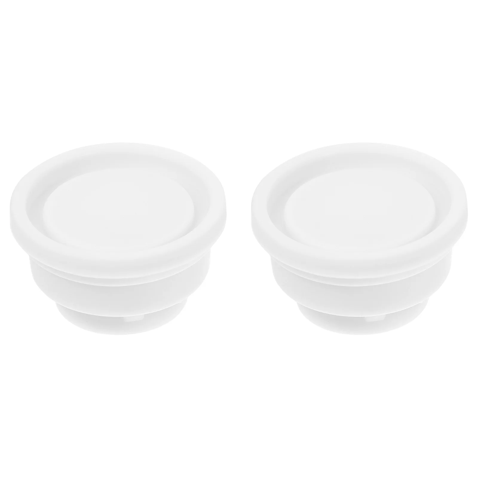 

2 Pcs Rubber Stopper Swimming Pool Escalator Plug Ladder Caps White Accessories Plugs Mat Inflatable