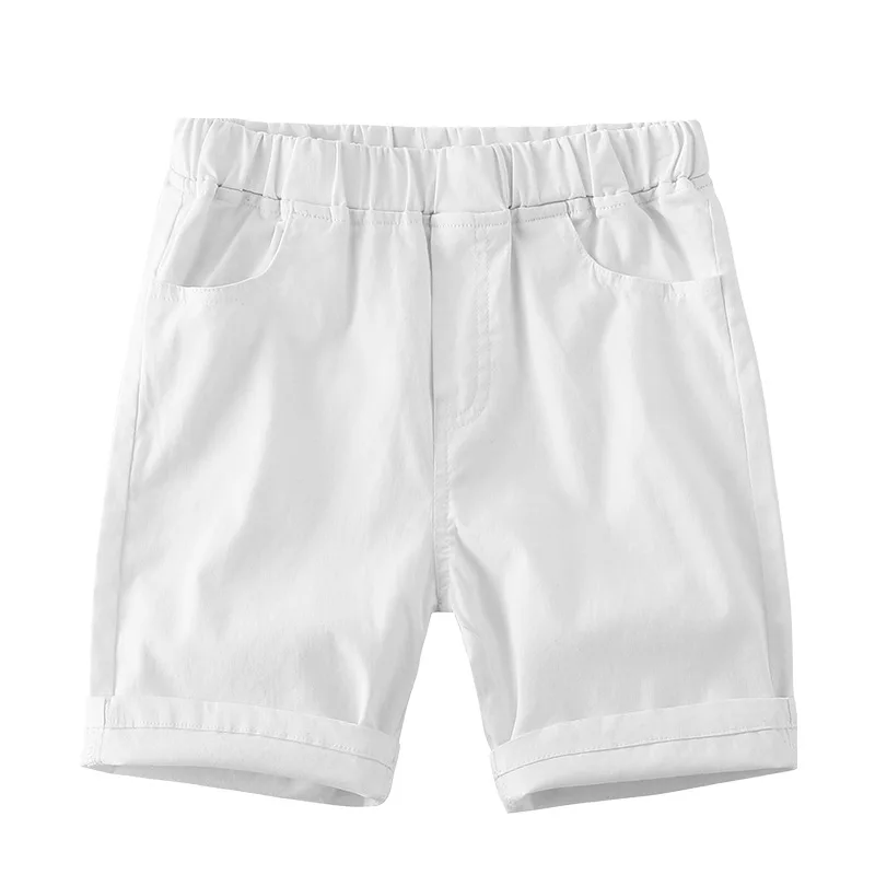 DE PEACH Summer Baby Girls Boys Casual Shorts Kids Cotton Knee Length Loose Pants For Boy Girl Children Clothes 2-12Years