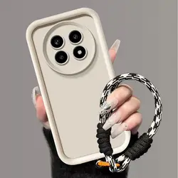 Custodia per telefono shockproof in tessuto intrecciato con protezione effetto pelle