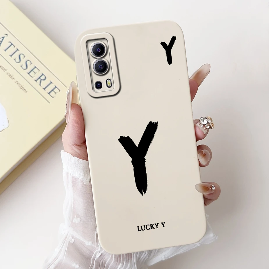 Cute Lucky Letters Soft TPU Phone Case - Fun Design Bumper Cover