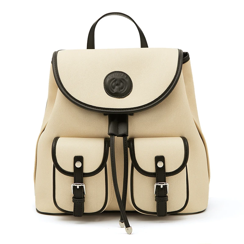 thumbnail image 1 of FOXER Mochila de cuero sintético suave para mujer, morral escolar de gran capacidad, de moda, para viajes de negocios, portátil, 1 of 5