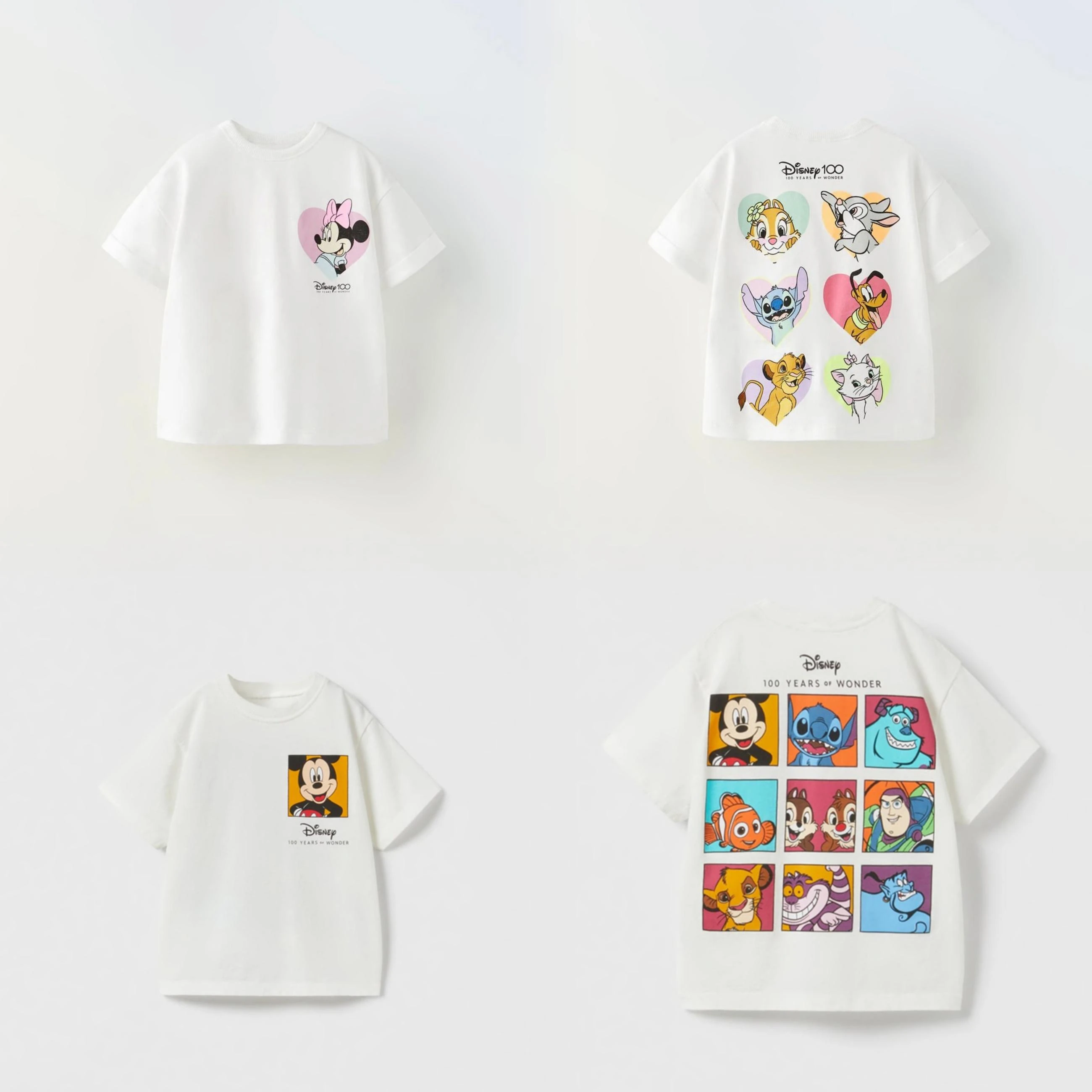 1-7 Year Children's Clothes Cute Disney Printed Cartoon T-shirt Tops Loose Casual Kids Short Sleeve Tees Baby Girl Boy Clothing cotton t shirt stitch t shirt t shirt set girls tee shirt girls t shirt t shirt kids t shirt