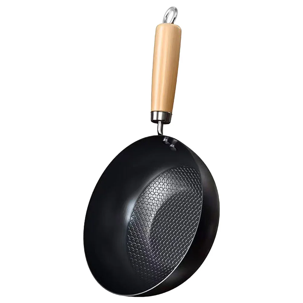 

Small Wok Household Cast Iron Frying Pan Non-stick Frying Pan Steak Auxiliary Food Pan Gas Stove Induction Cooker Universal