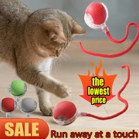 Cat Interactive Ball Toy Automatic Rolling Ball Faux Tail Rechargeable Pet Electric Toy Dog Cat Training Imitate Mouse Plush 1