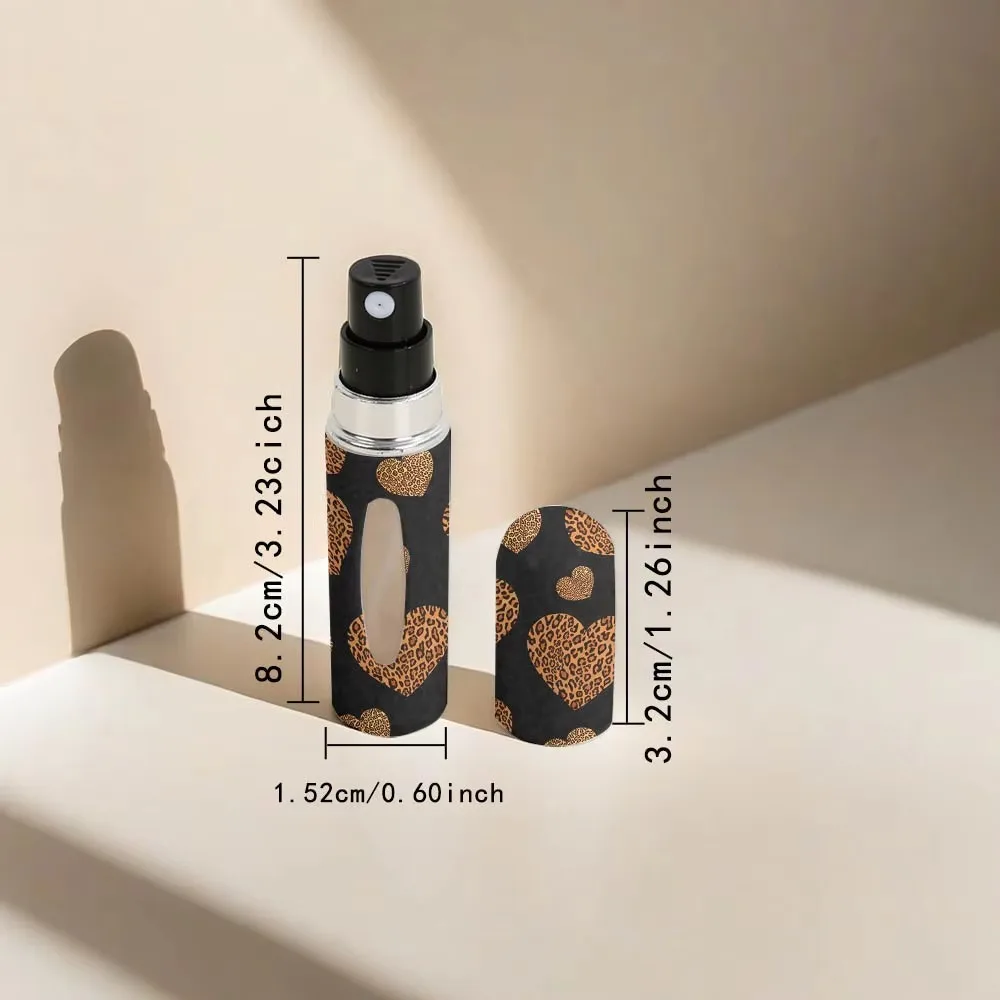 New Fashion City Pattern Theme 0.17oz Perfume Spray Bottle - Refillable Portable Travel Mini Nebulizer Cosmetic Pump Dispenser