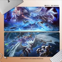 Monster Hunter Extra Large PC Gaming Mouse Pad Gamer Desk Mats Keyboard Pad Mause Pad Muismat 2