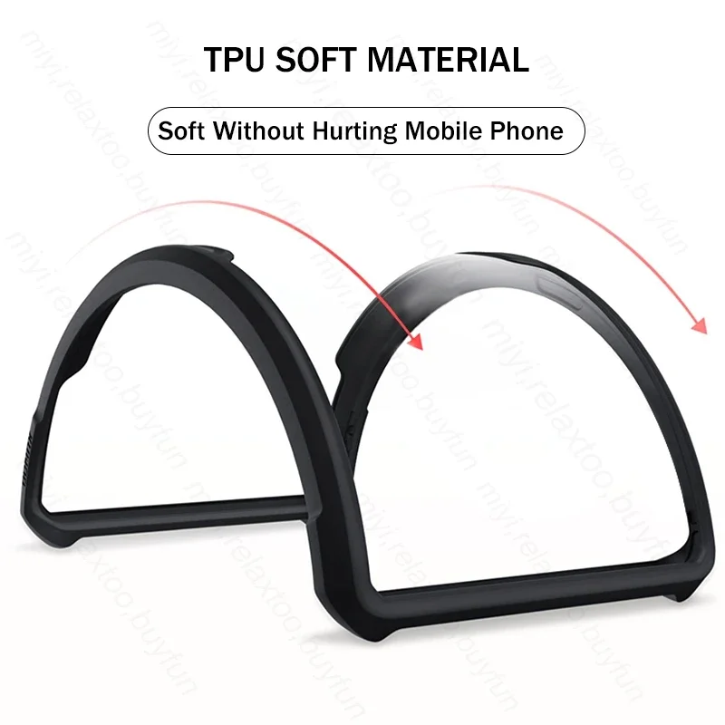 Shockproof Transparent Acrylic Phone Case with TPU Soft Frame