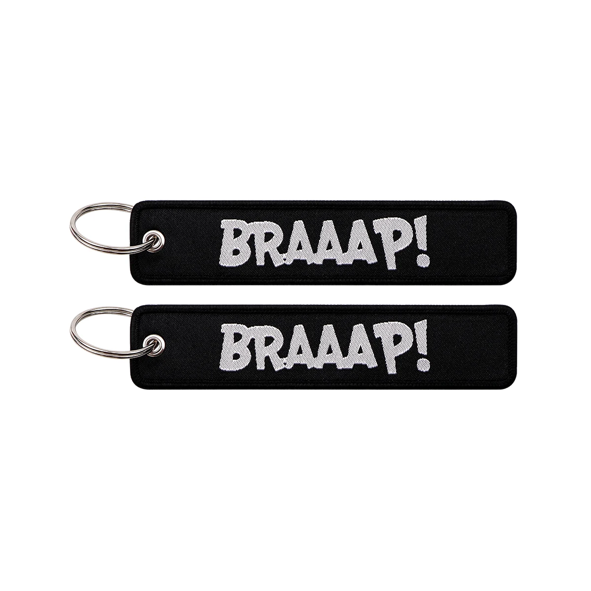 Humorous Embroidered Keychain - Key Ring Holder Accessory and Gift