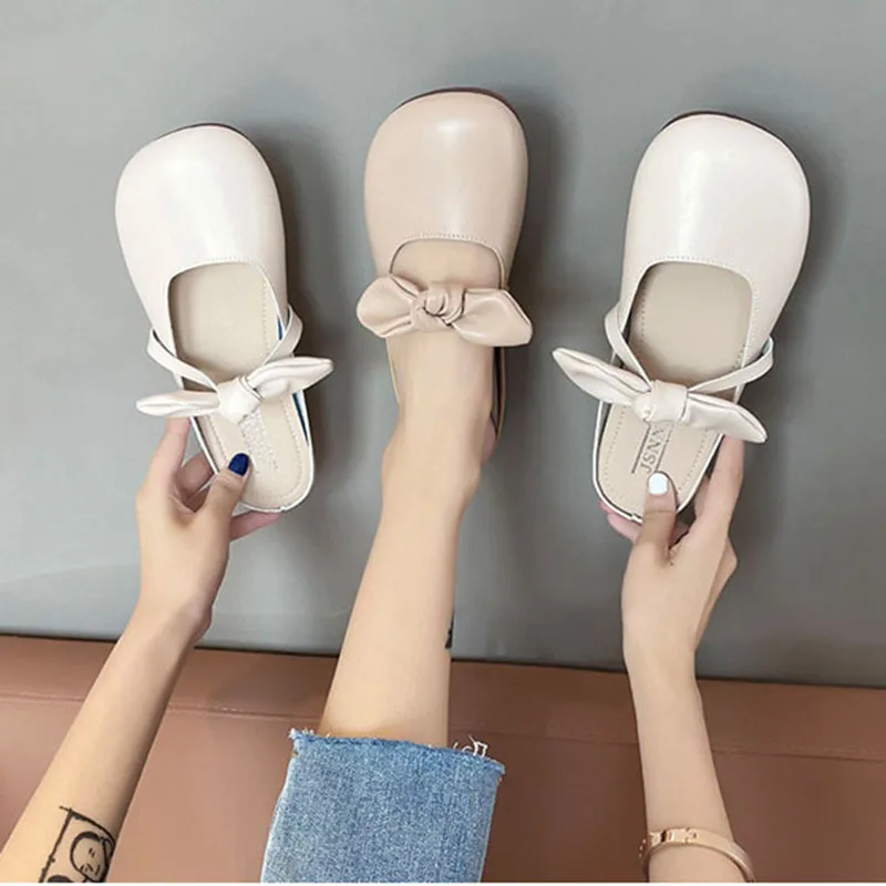 

Женские летние туфли тапки-слиперы низкие, роскошные шлепанцы, искусственная кожа, 2024