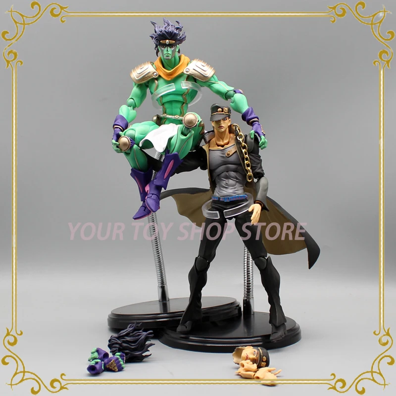 

25cm Anime Jojo's Bizarre Adventure Figure Kuj ō J ō Tar ō Star Platinum Pvc Action Figure Collectable Model Toy Kid Gifts