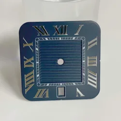 Enhance your product title with a focus on its key features and aesthetics:

27mm Square Multicolor Custom Dial for Automatic Watch Movements (Blue Dial)