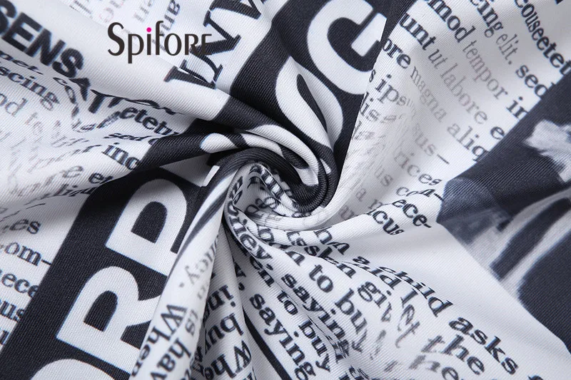 Spifore Y2K Short Sleeve Sexy Crop Top Summer Women 2022 Casual Streetwear Club Short newspaper Printed Fashion T Shirt Vintage black t shirt