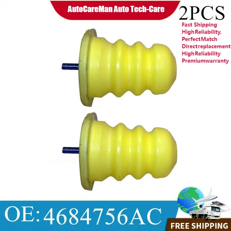 2PCS  New Shock Bump Stop Rear Fit for Town and Country Dodge 4684756AB 4684756AC